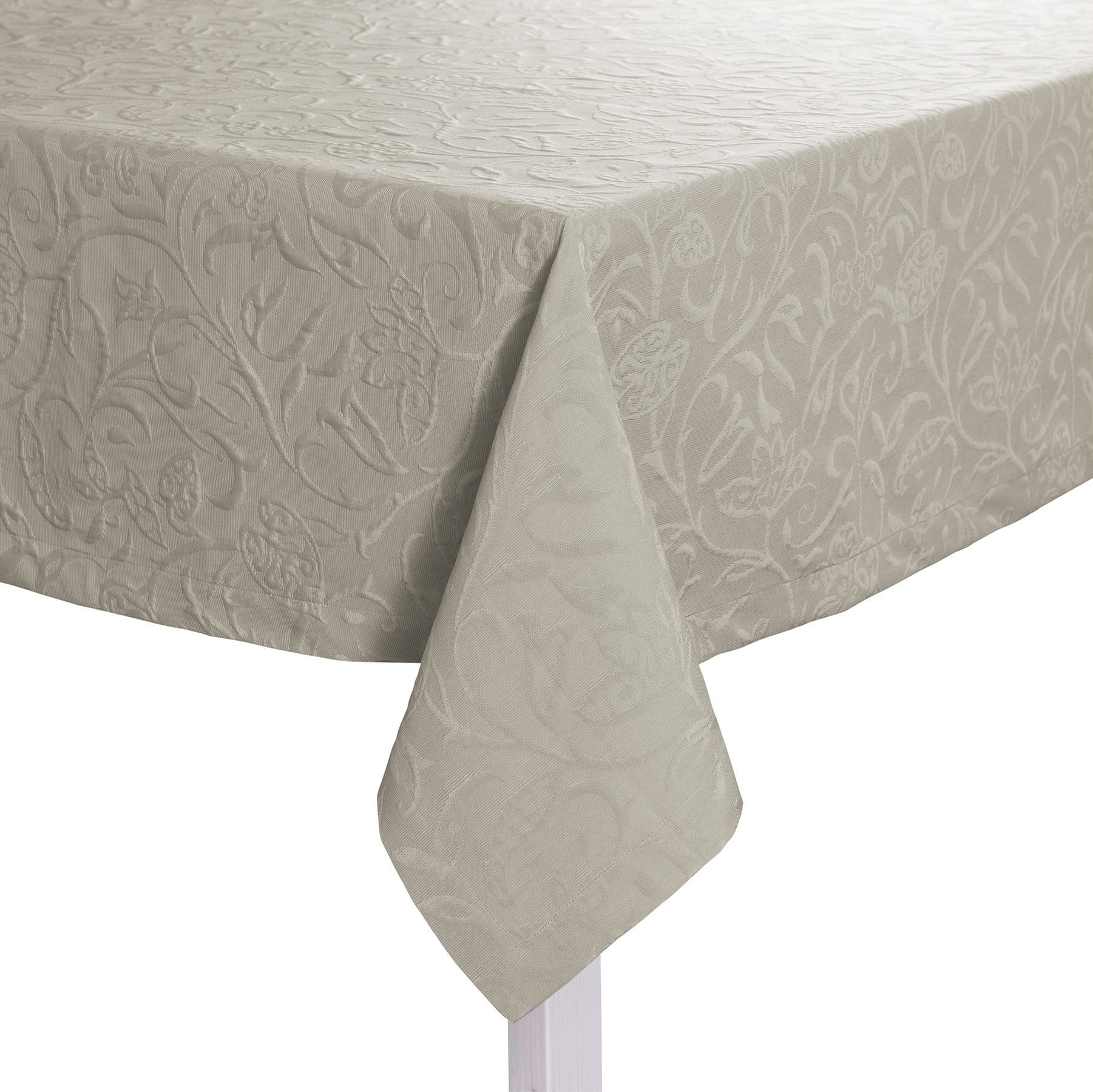PICHLER Tischdecke Tischdecke Cordoba Rechteck 140/220 platin (1-tlg), Tischdecke Tischläufer Fest Feier Kommunion
