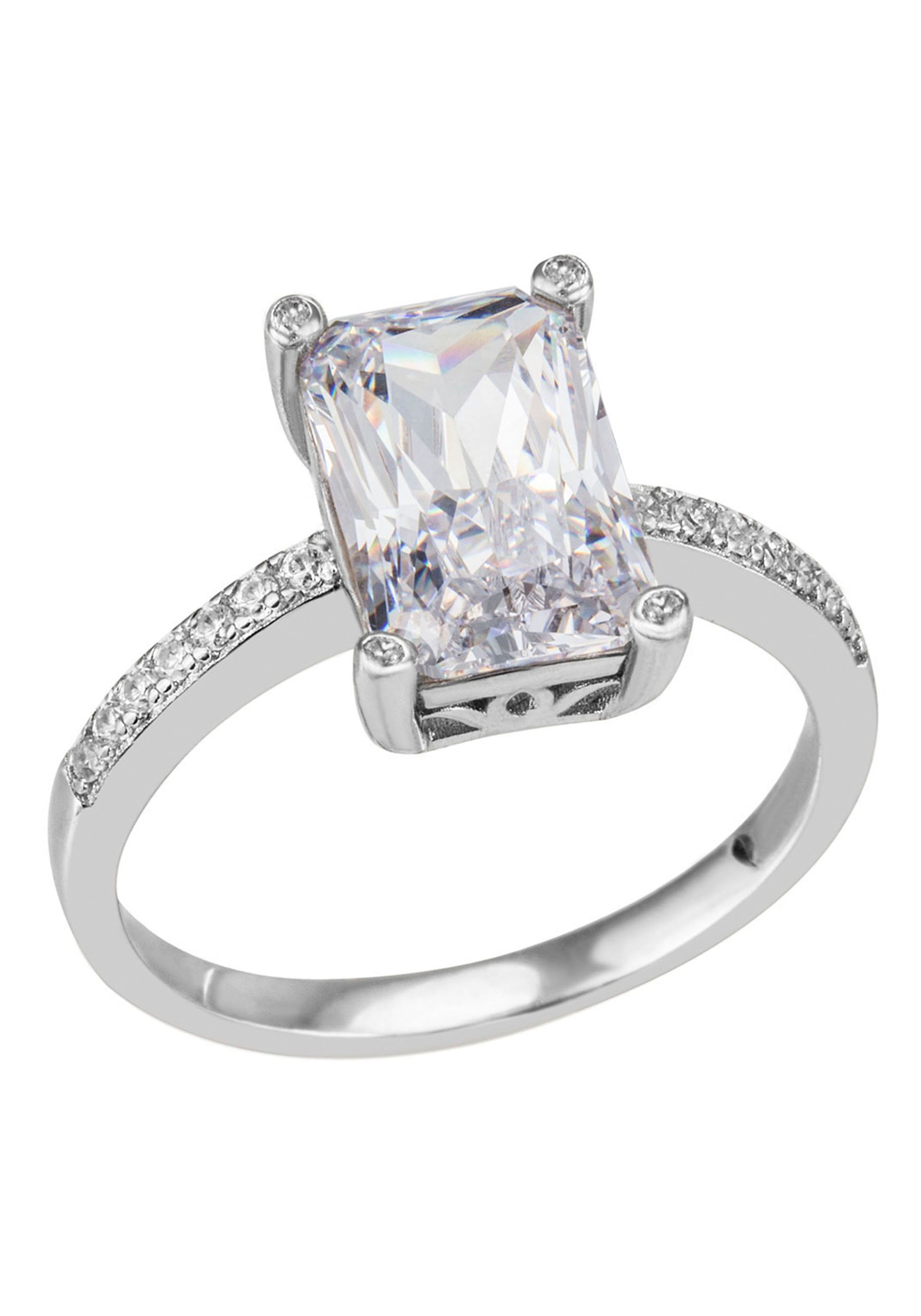 Firetti Fingerring Schmuck Geschenk Silber 925 Silberring Ring Solitär, mit Zirkonia (synth)