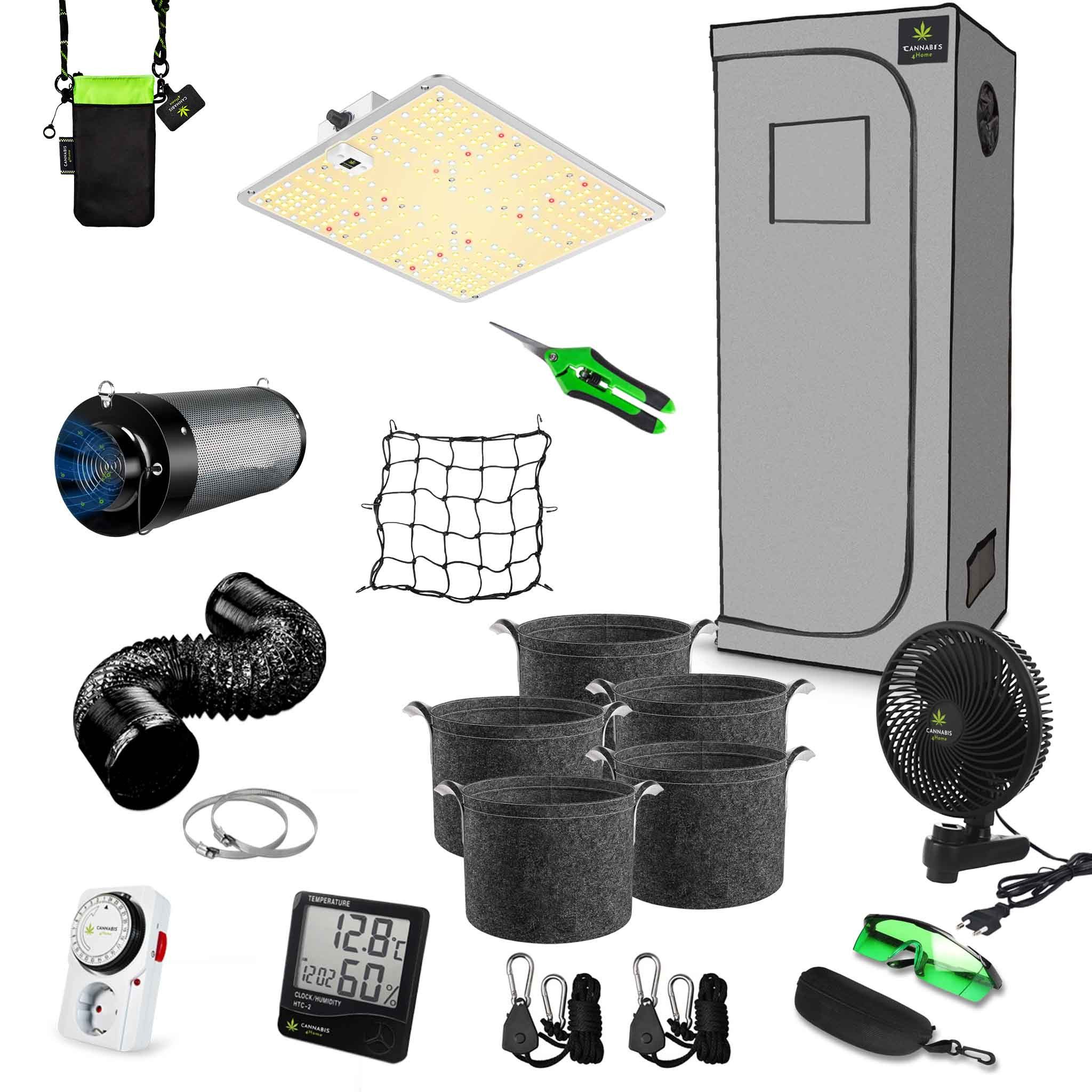 Cannabis 4 Home Gewächshaus Canna4Home GrowBox Komplettset 60 x 60 x 180cm günstig online kaufen