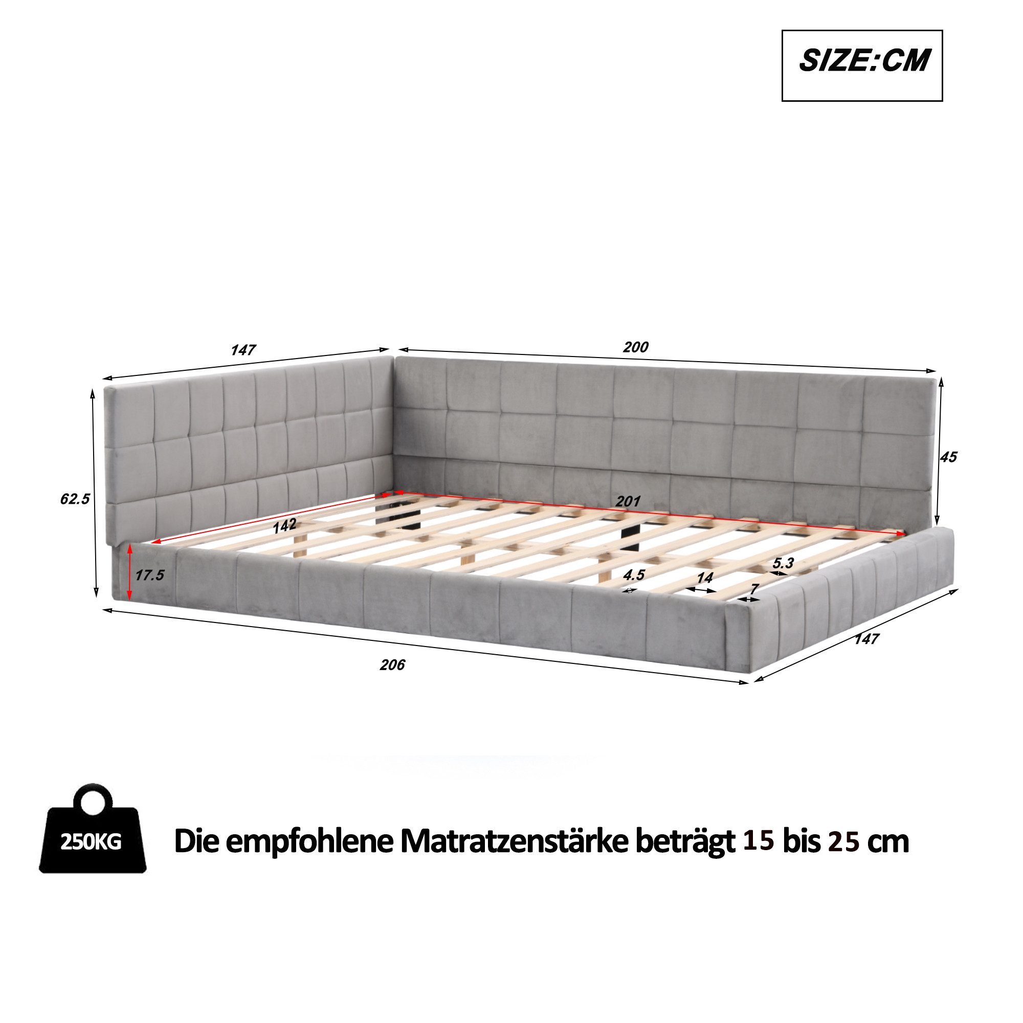 HAUSS SPOLE Schlafsofa 140x200 Polsterbett mit günstig online kaufen