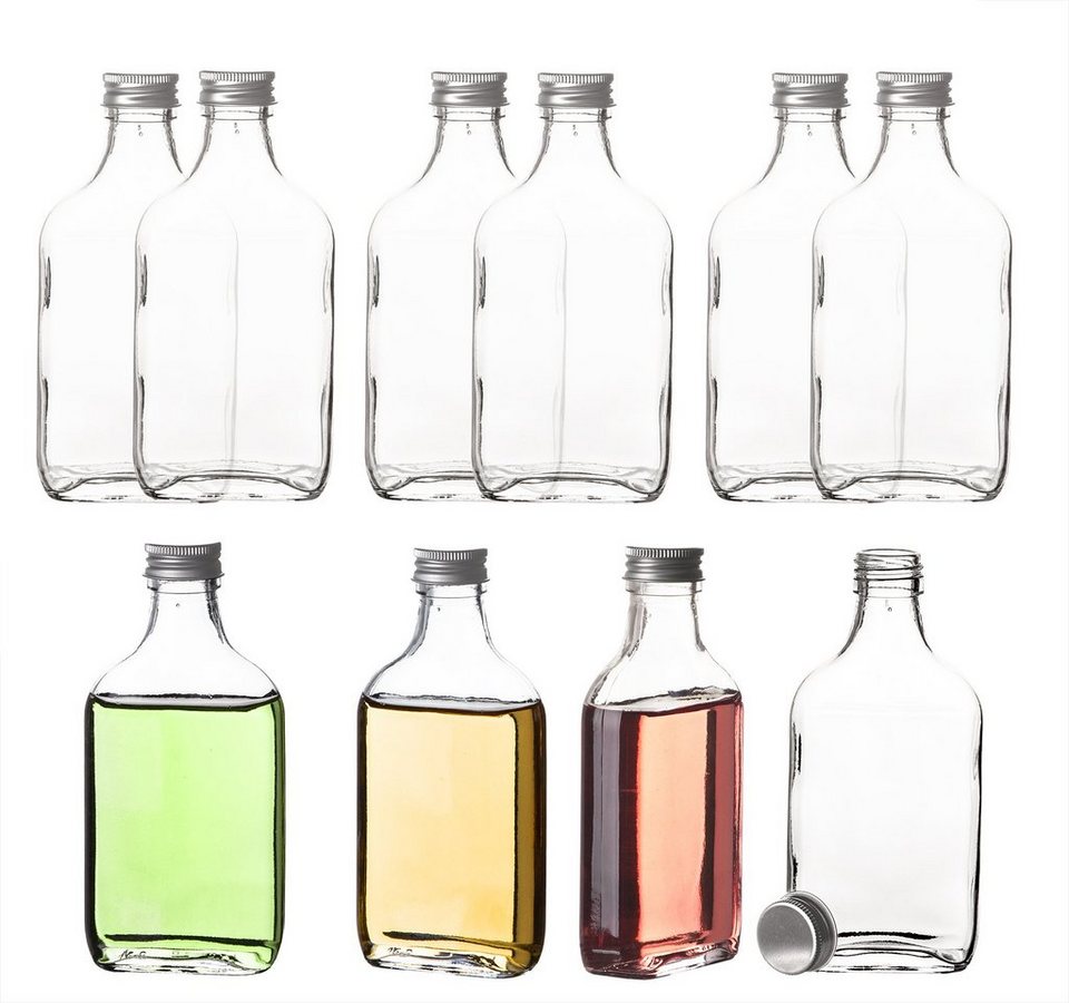 GLASFLASCHE Trinkflasche 1 L Saftflasche mit Schraubverschluss BORMIOLI ROCCO
