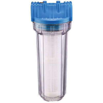 Güde Wasserfilter Güde universal Filter lang mit Einsatz geeignet für Hauswasserwerke und Gartenpumpen Schmutzfilter, 2 Doppelnippel 1” AG/ 1” AG
