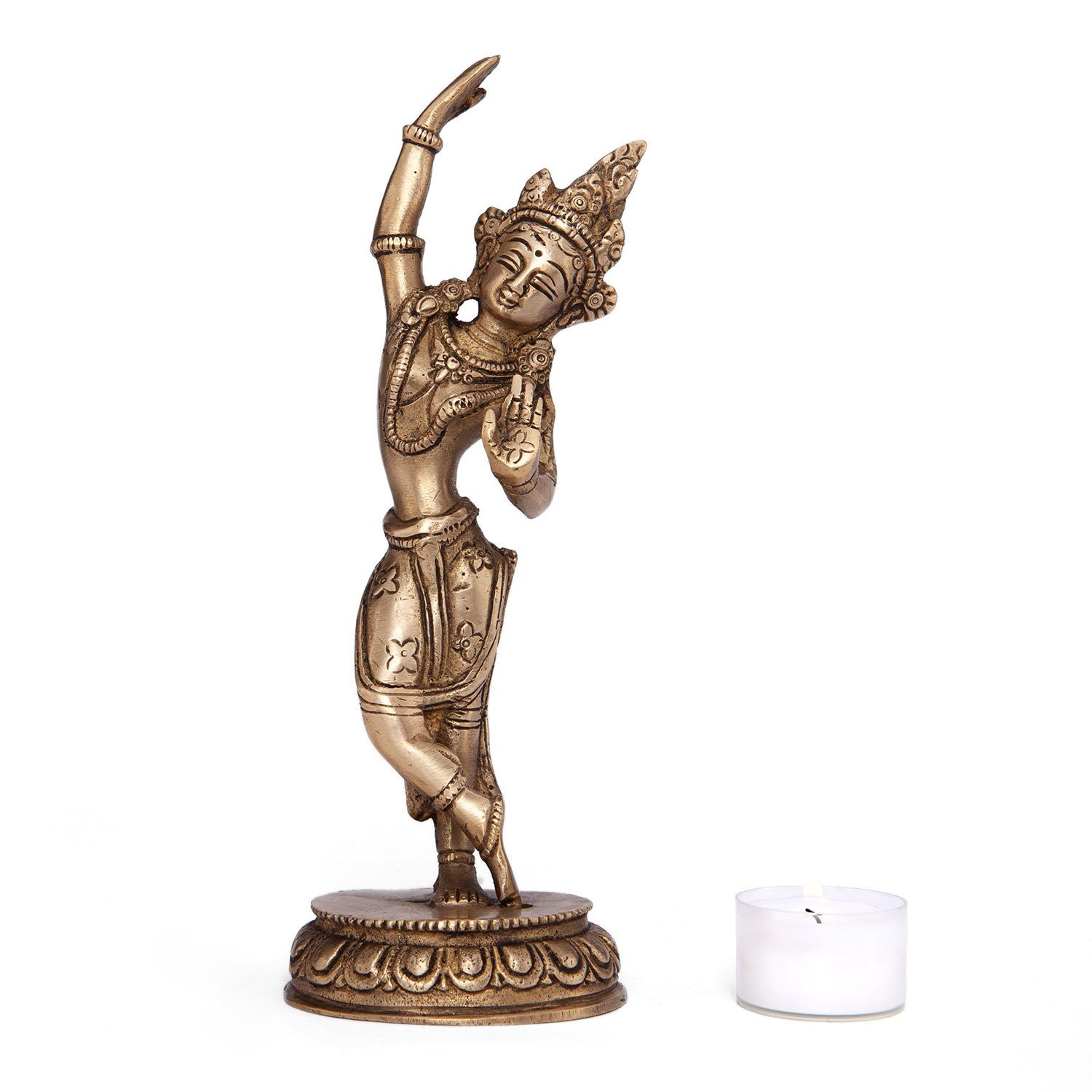 bodhi Messing ca. cm Dekofigur 20 Mahadevi Statue,
