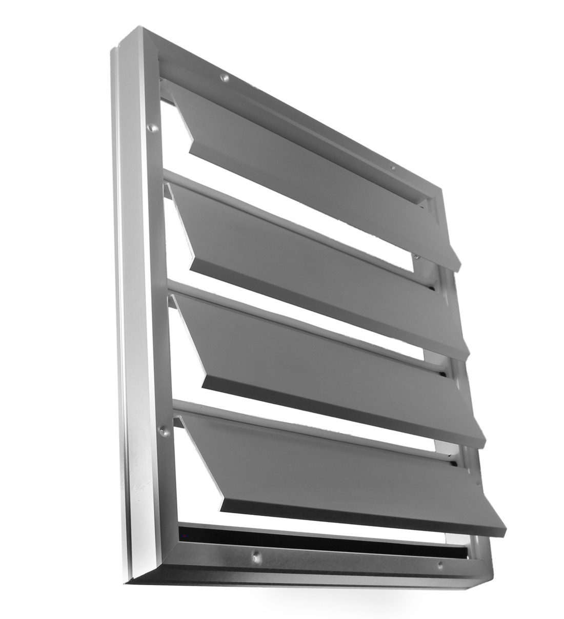 Lüftungsgitter Überdruck Abluftgitter LG 4646 GL Lamellengitter Alu 455 x 455, beweglichen Lamellen