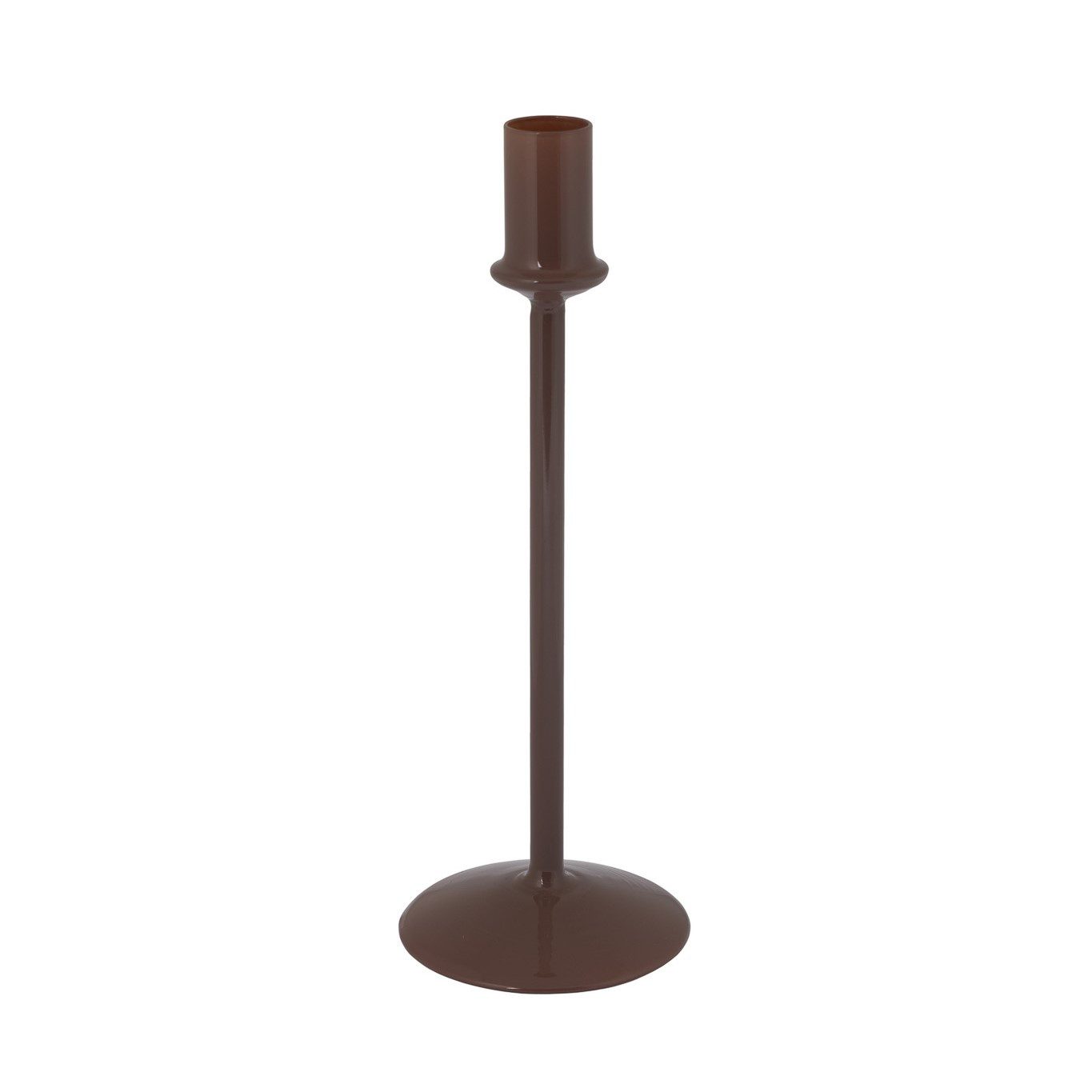 Storefactory Scandinavia Kerzenständer Kerzenständer ERSTAD L braun, Ø9x25cm