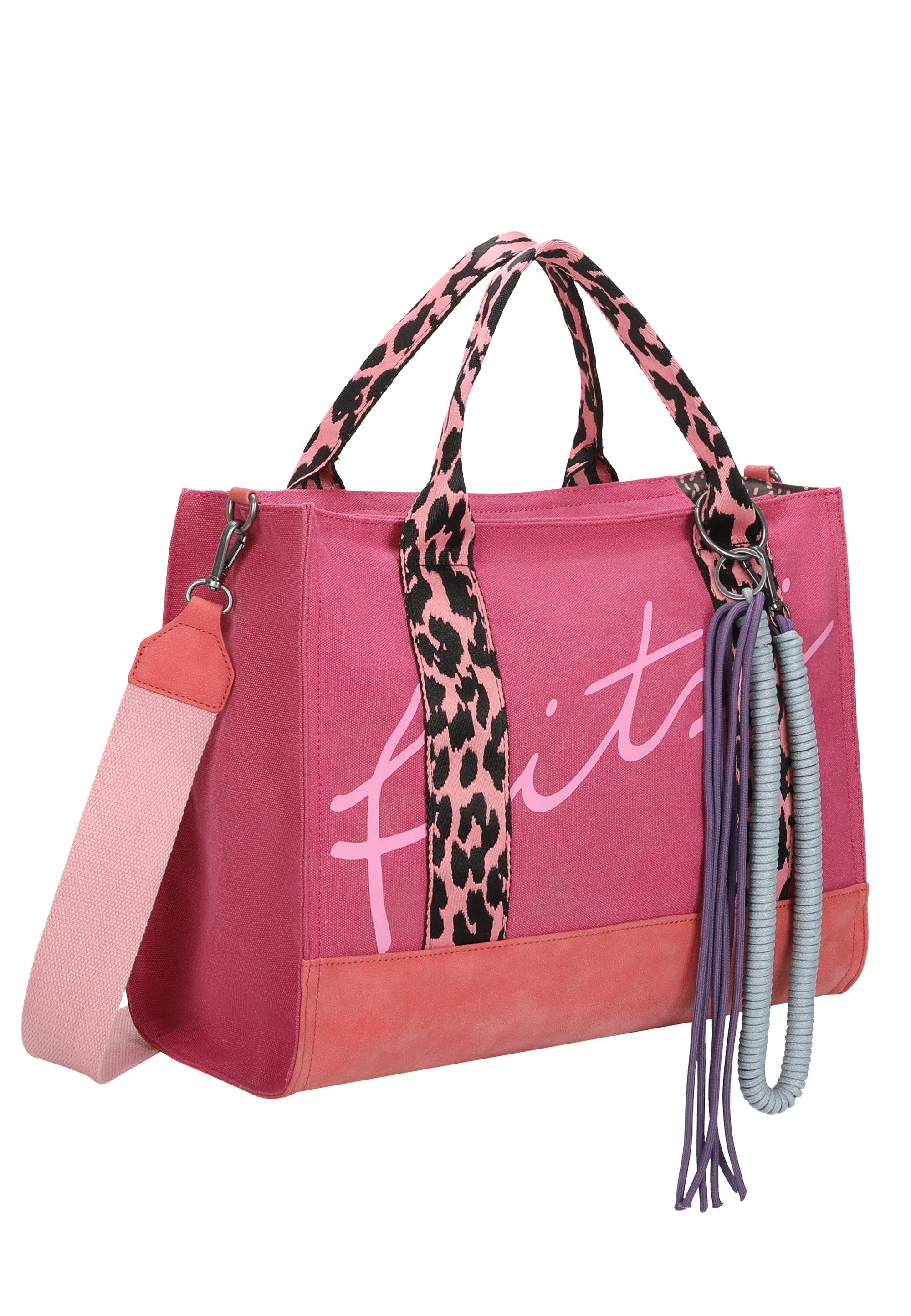 Fritzi aus Preußen Schultertasche Tote Bag Limited Summer Leo Pink Fruity, mit abnehmbarer Kordel