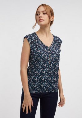 Ragwear V-Shirt SALTTY B V-Ausschnitt mit Zierknöpfen im Relax Fit