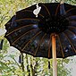 Oriental Galerie Sonnenschirm »Bali-Sonnenschirm 90 cm Schwarz mit Bemalung«, Handarbeit, Bild 4