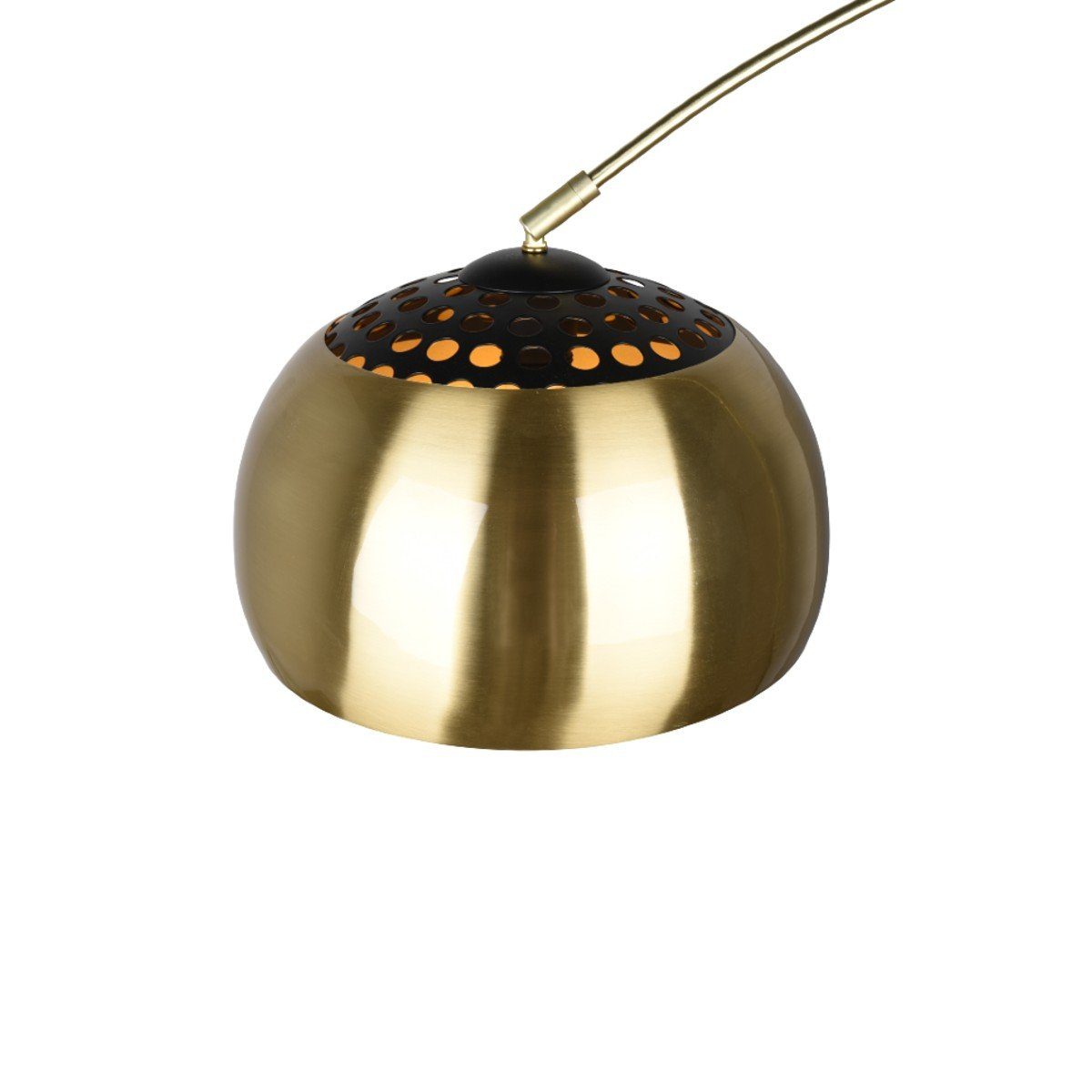 matt das Bogenlampe edlem modernes aus ohne Wohnzimmer ideal Messing Leuchten für Leuchtmittel, TRIO Argentina, Design, Metall,