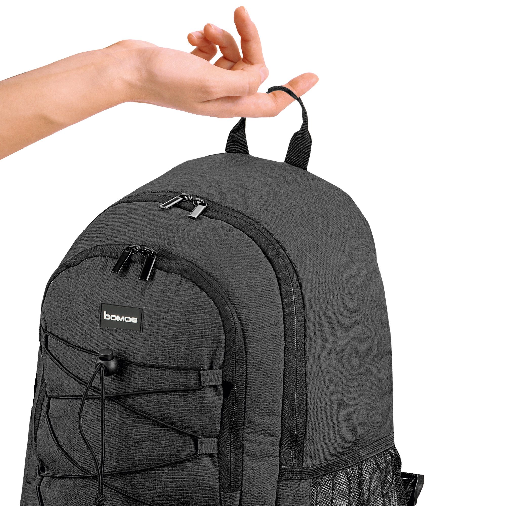 bomoe Kühltasche Kühlrucksack 35L IceBreezer, Anthrazit, Outdoor Rucksack mit 16h Kühlfunktion