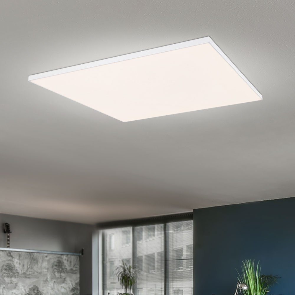 LED-Leuchtmittel fest Deckenpanel LED Deckenleuchte etc-shop Panel verbaut, Aufbaulampe Warmweiß, Deckenleuchte, LED