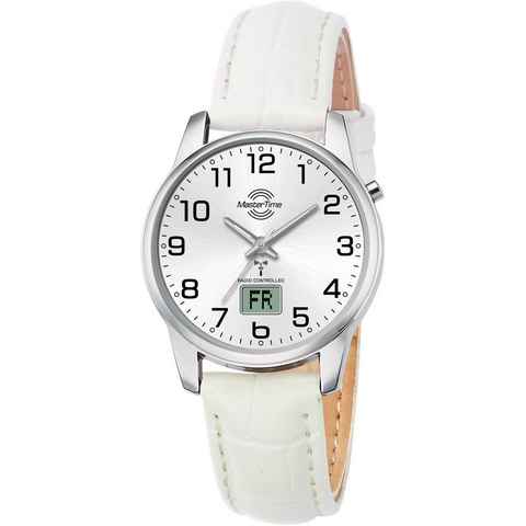 MASTER TIME Funkuhr Basic, MTLA-10798-42L, Armbanduhr, Damenuhr, Datum, Leuchtzeiger