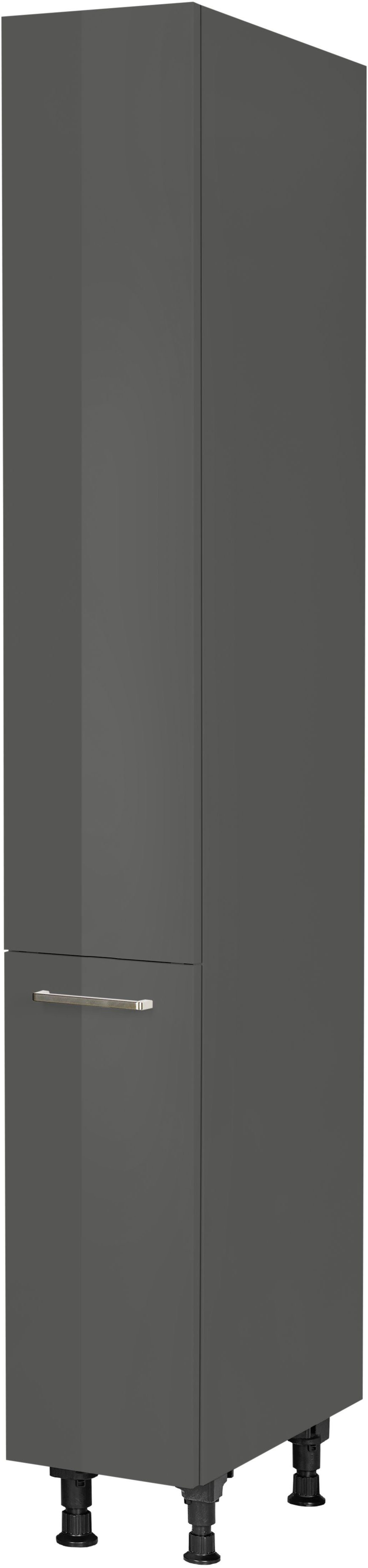 nobilia® Apothekerschrank "Flash", mit 5 Einhängekörben, Breite 30 cm, Höhe 216,6 cm, vormontiert, Ein- und Auszugsdämpfung SoftStoppPro