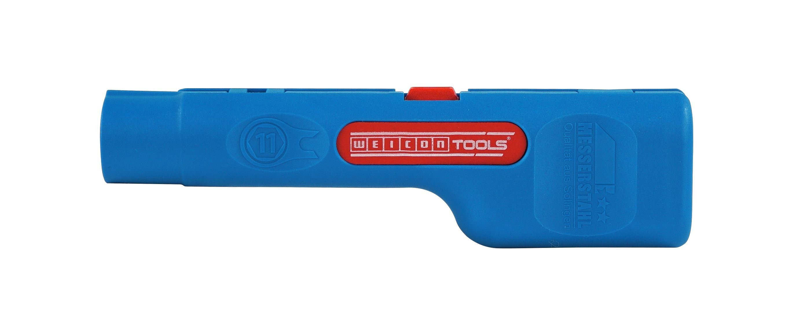 WEICON Abisolierzange Coax-Stripper No. 1 F Plus, Arbeitsbereich 8 - 28 mm², für F-Kompressionsstecker