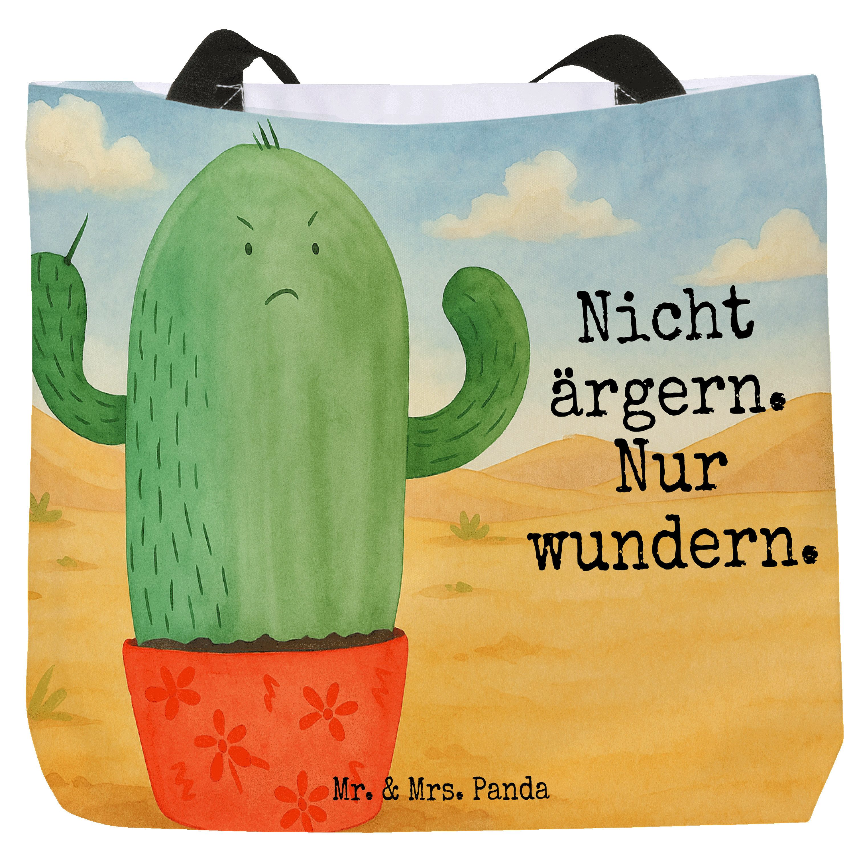 Shopper Kaktus Wut Design, Reisetasche, Weiß, wütend, Reisetasche, Kakteen, T