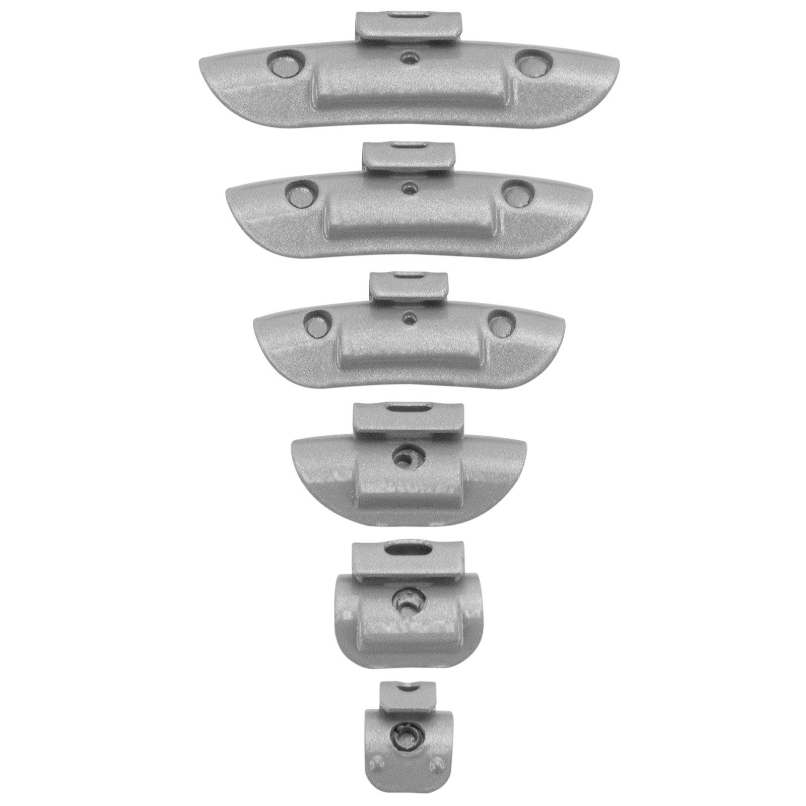 HASKYY Reifenmontagemaschine Schlaggewichte 225 tlg. Set SILBER Auswuchtgewichte 5-30g für Stahlfel