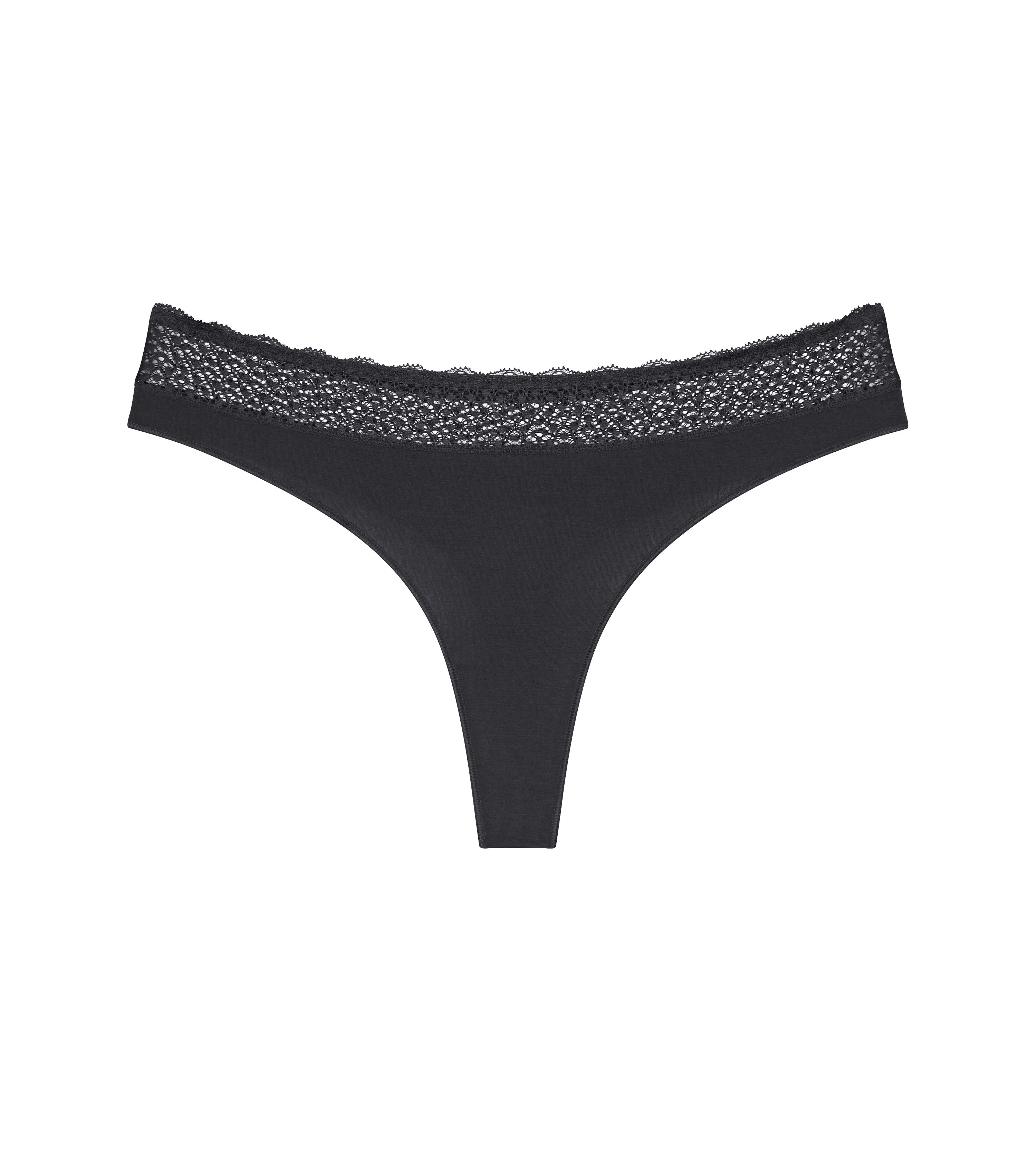 Triumph String Feel of Modal (3er Pack) mit Spitze, flachen Nähten und Modal-Komfort