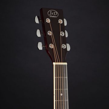 J & D Westerngitarre, AG-1 NT Westerngitarre, Akustik-Gitarre für Anfänger und Einsteiger