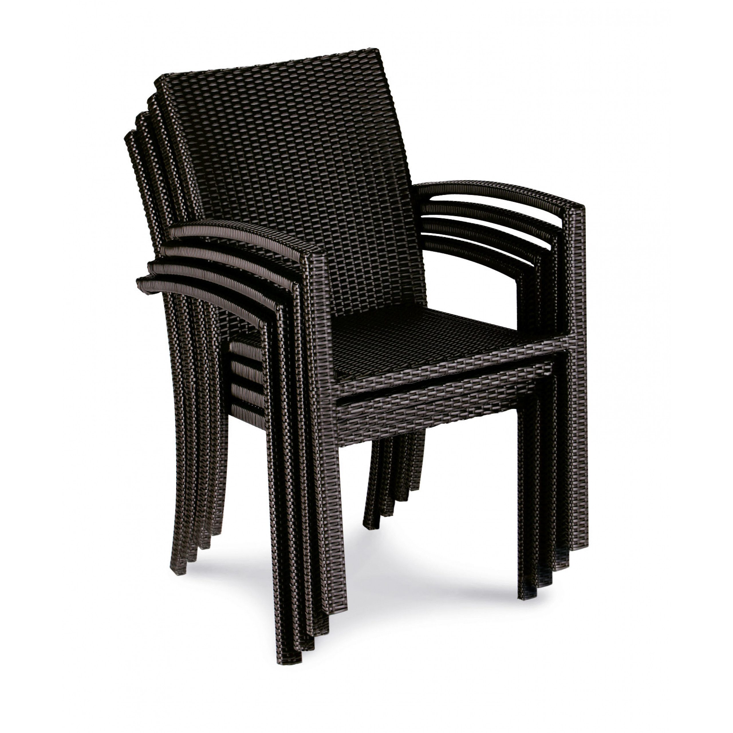 Best Freizeitmöbel Gartenstuhl Best Freizeitmöbel Stapelsessel Samoa mocca ca. 57 x 63 x 88 cm