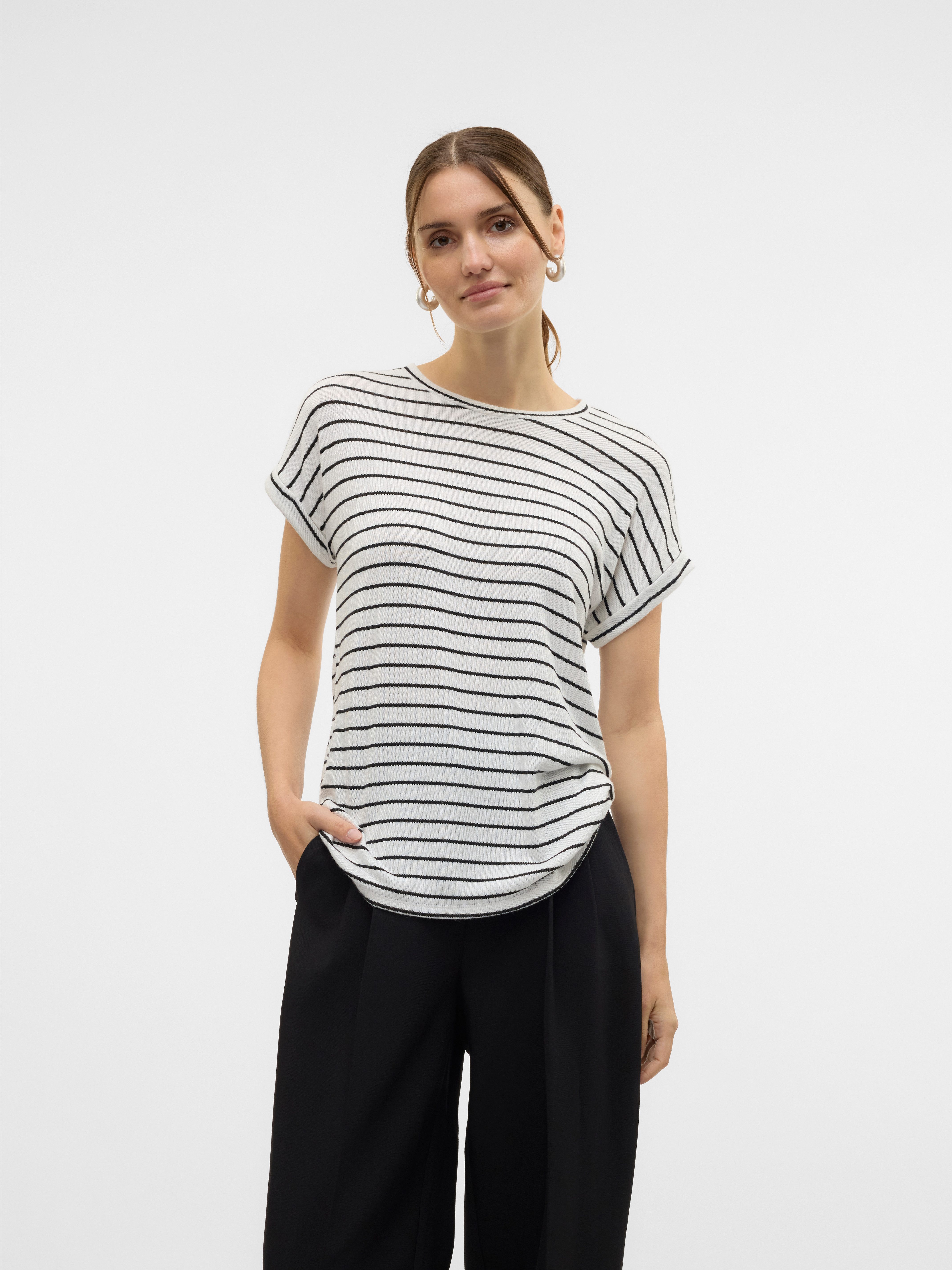 Vero Moda Kurzarmpullover VMBRIANNA SS O-NECK günstig online kaufen