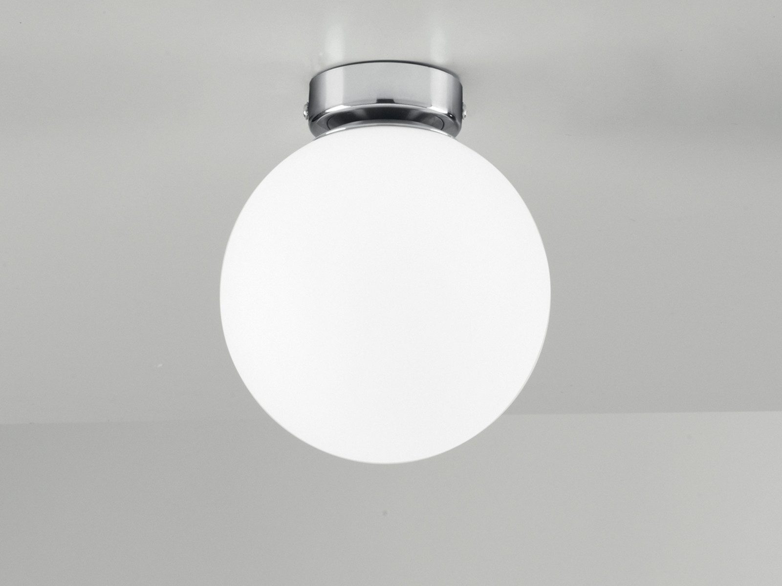Luce Ambiente Design LED Deckenleuchte mit Glas-Kugel Lampenschirm, Ø 15cm, Dimmfunktion, LED wechselbar, Warmweiß, klein-e Kugel-Lampe mit Leuchmittel in 3 Stufen dimmbar über Schalter