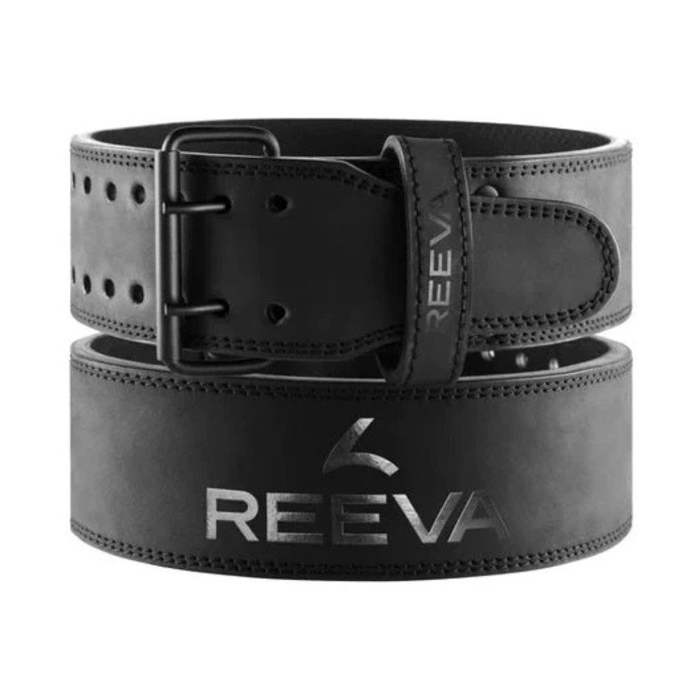 Reeva Dip-Gürtel Reeva Leren Powerlifting Riem - Zwart - XS