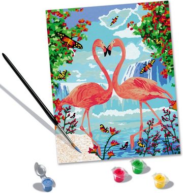 Ravensburger Malen nach Zahlen CreArt, Flamingo Love, Made in Europe; FSC®- schützt Wald - weltweit