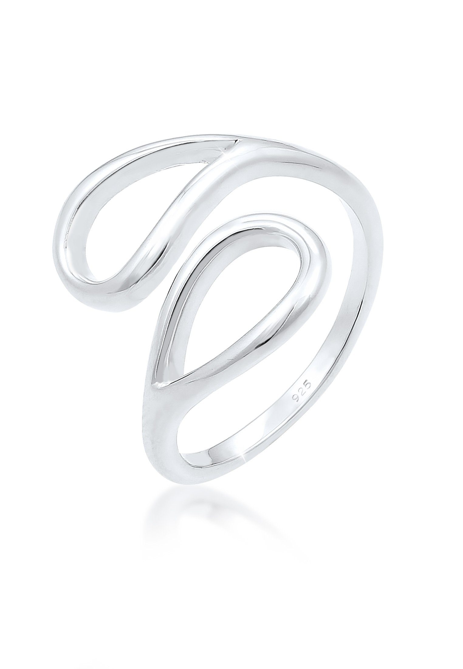 Elli Fingerring Tropfen Offen Verstellbar 925 günstig online kaufen