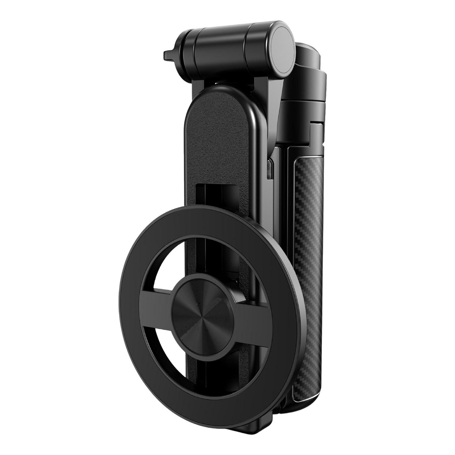 Refttenw Selfie-Stick Mini Selfie Stick mit Bluetooth-Fernauslöser 360° drehbar & magnetisch, Höhenverstellung 11-44 cm, für perfekte Fotos & Videos auf Reisen