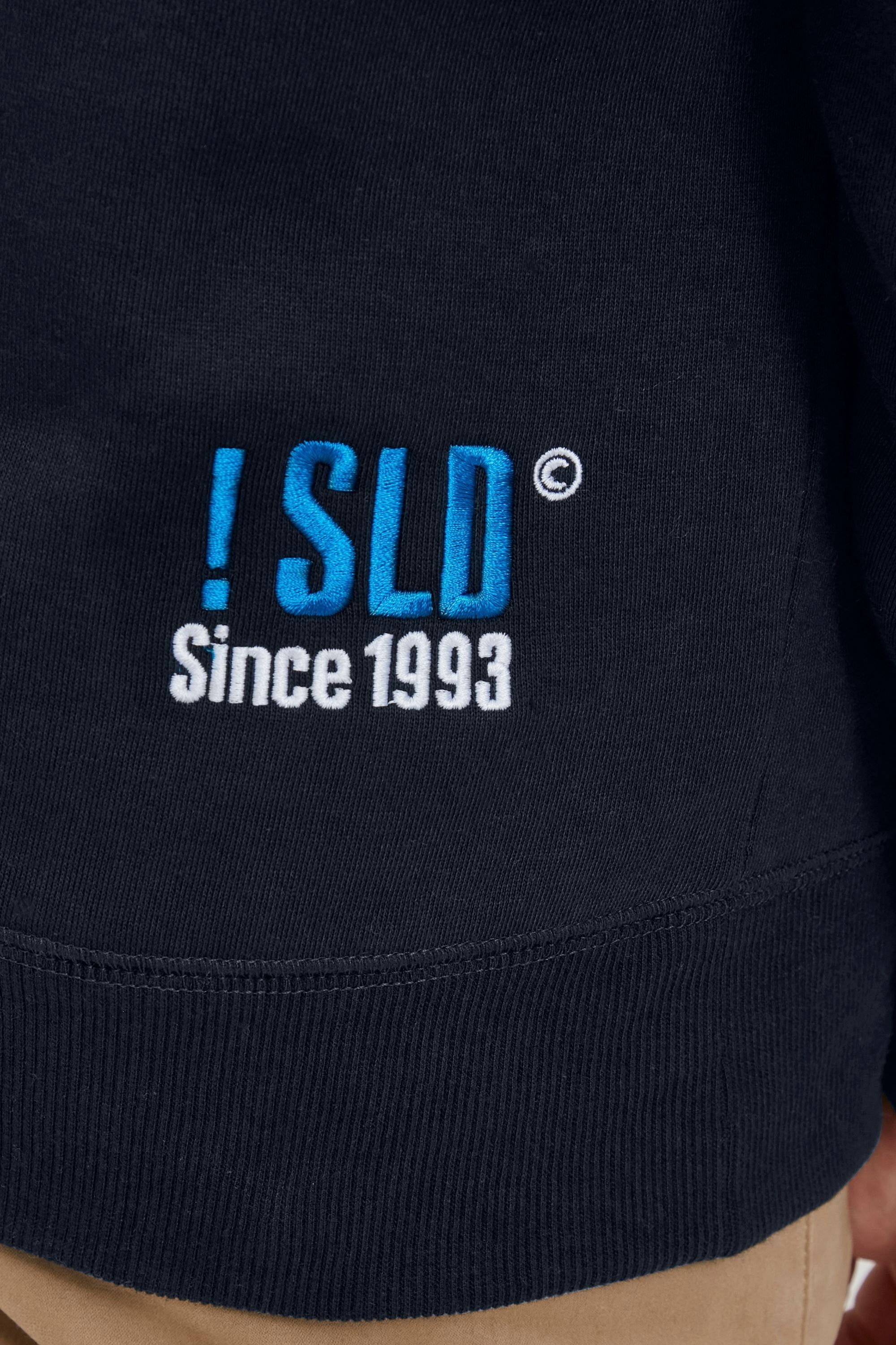 !Solid Ins mit Pile Blue SDBennHood Kapuzensweatshirt gefütterter (P1991) Kapuze Hoodie P