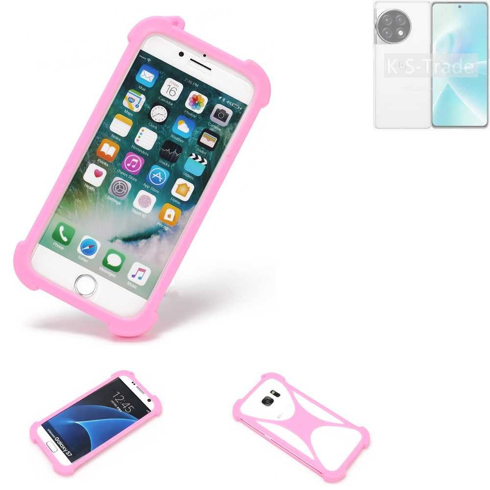 K-S-Trade Handyhülle für OnePlus 12R, Handy Hülle Schutz Hülle Bumper Silikon Schutz Hülle Cover Case