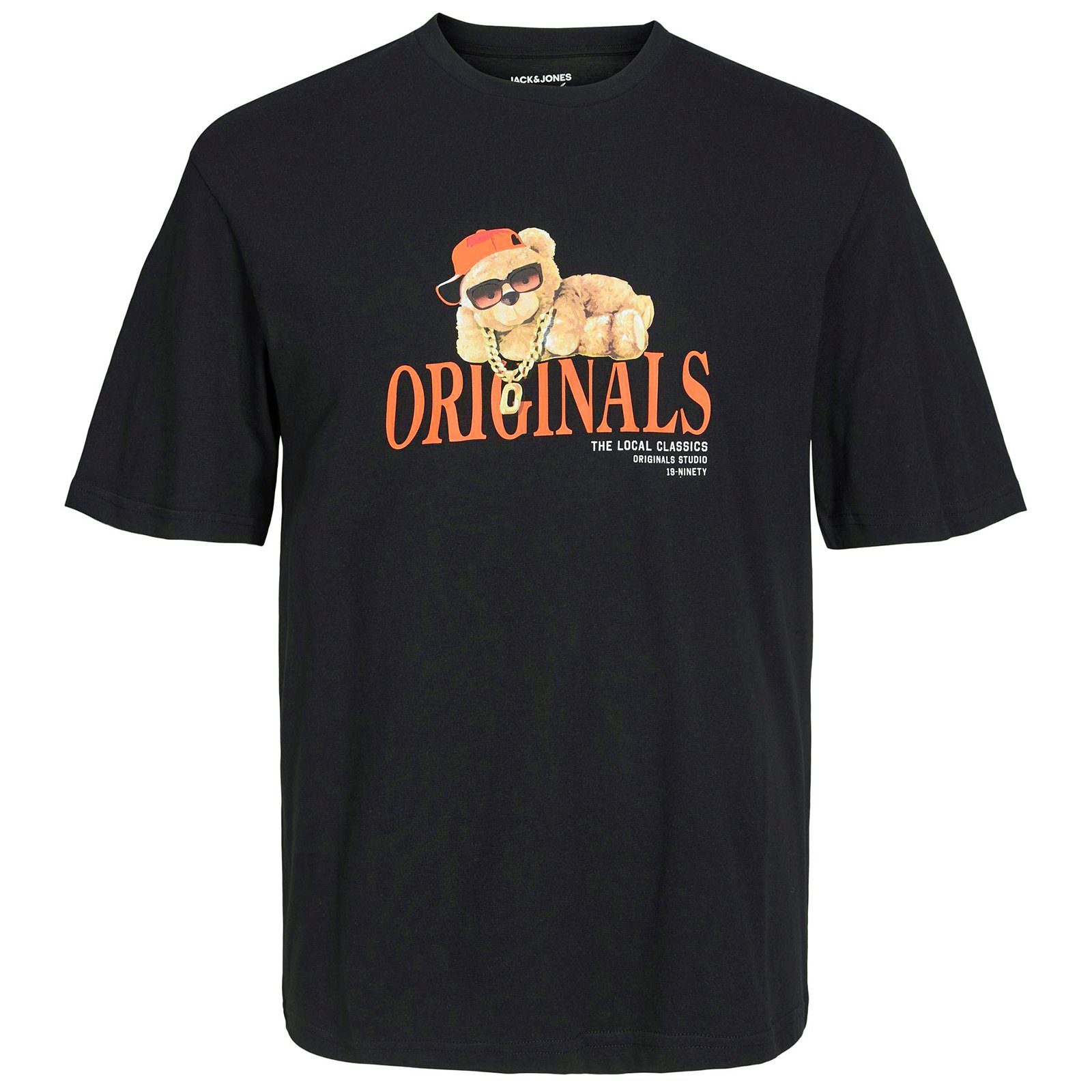 Jack & Jones Rundhalsshirt Große Größen Herren T-Shirt schwarz JORPLUSHY Jack&Jones | T-Shirts