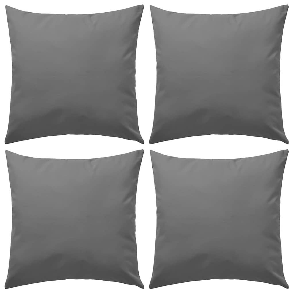 vidaXL Auflagekissen vidaXL Gartenkissen 4 Stk. 45 x 45 cm Grau