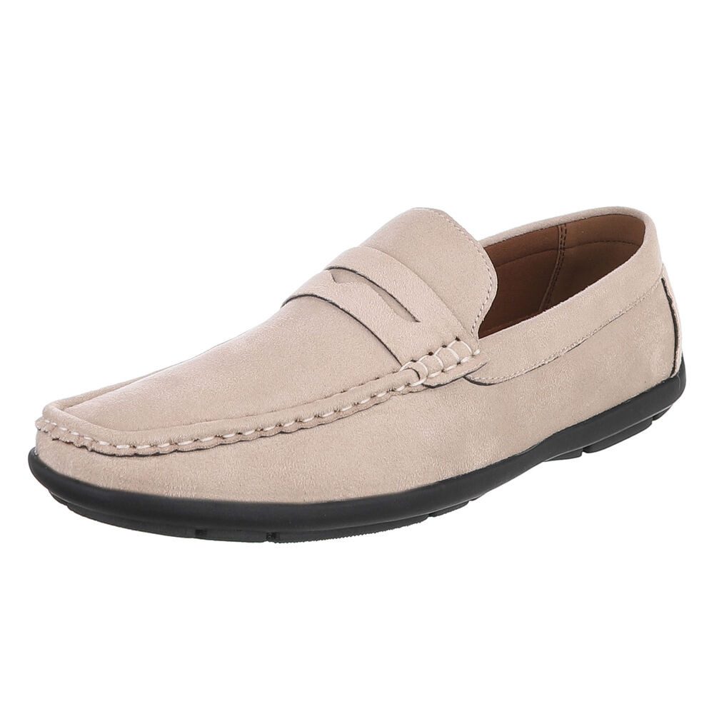 Coolwalk Herren Loafer Mokassin Freizeitschuh Slip-On Komfort Slipper (91977372) Flach Slipper in Beige