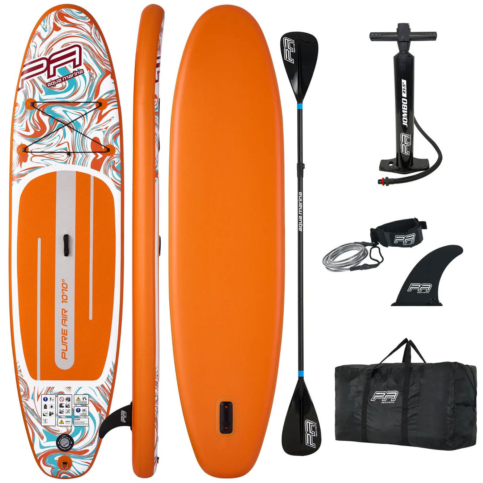 Aqua Marina SUP-Board Aqua Marina Pure Air Coast 12'0 SUP Board Aufblasbares Stand Up