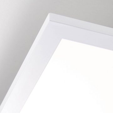 Brilliant LED Deckenleuchte CHARLA, LED fest integriert, Warmweiß, 120 x 30 cm, 4000 Lumen, warmweißes Licht, Metall/Kunststoff, weiß