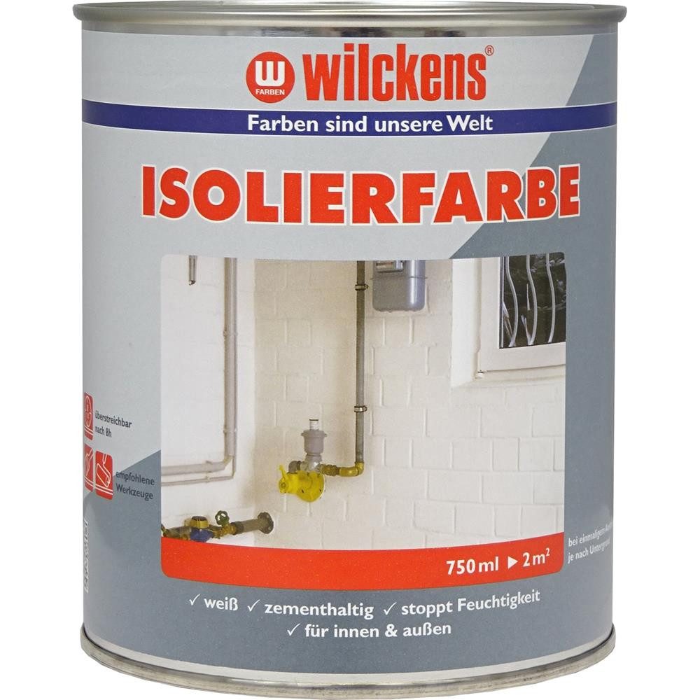 Wilckens Farben Feuchtraumfarbe Isolierfarbe, Weiß, 750 ml