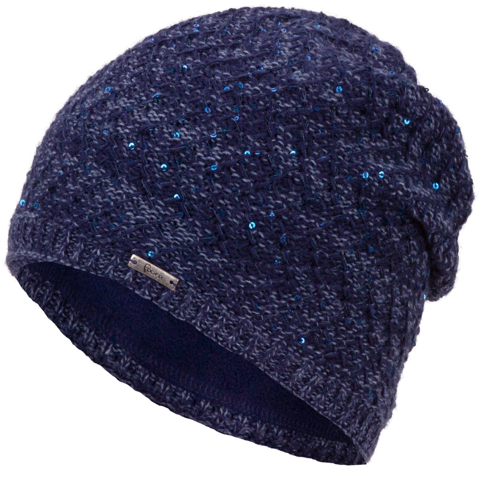 Faera Strickmütze Wintermütze Damen Mütze Beanie Haube gefüttert Strickmütze Damenmütze