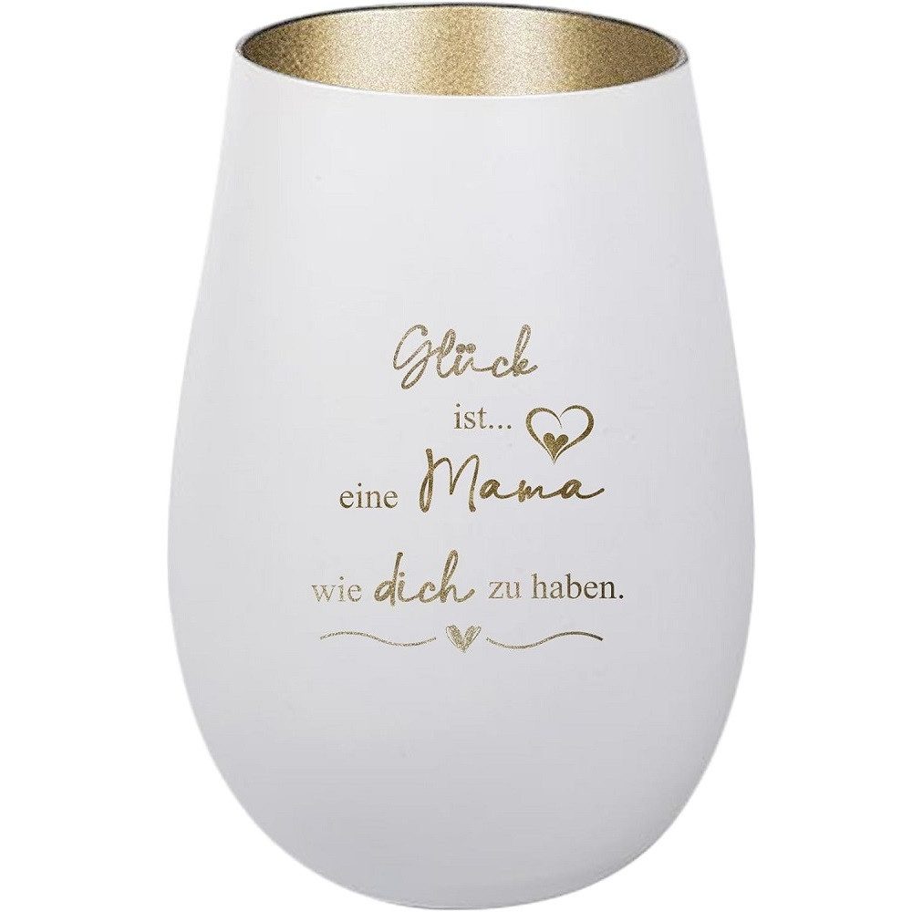 Der Porzellan-Laden Windlicht Personalisiertes Windlicht: 'Glück ist... ein günstig online kaufen