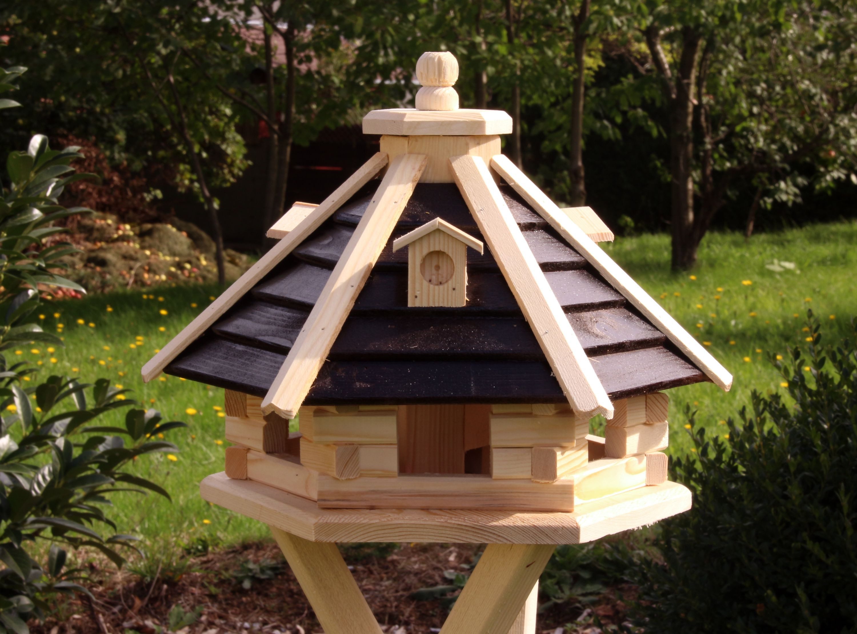 Vogelhaus Holzvogelhaus 48 x 33 cm wahlweise mit Solar Typ 21