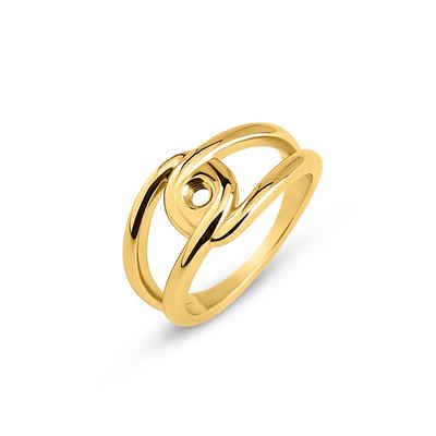 melano Fingerring Twisted Ring Toni Edelstahl goldfarben TR28 GD