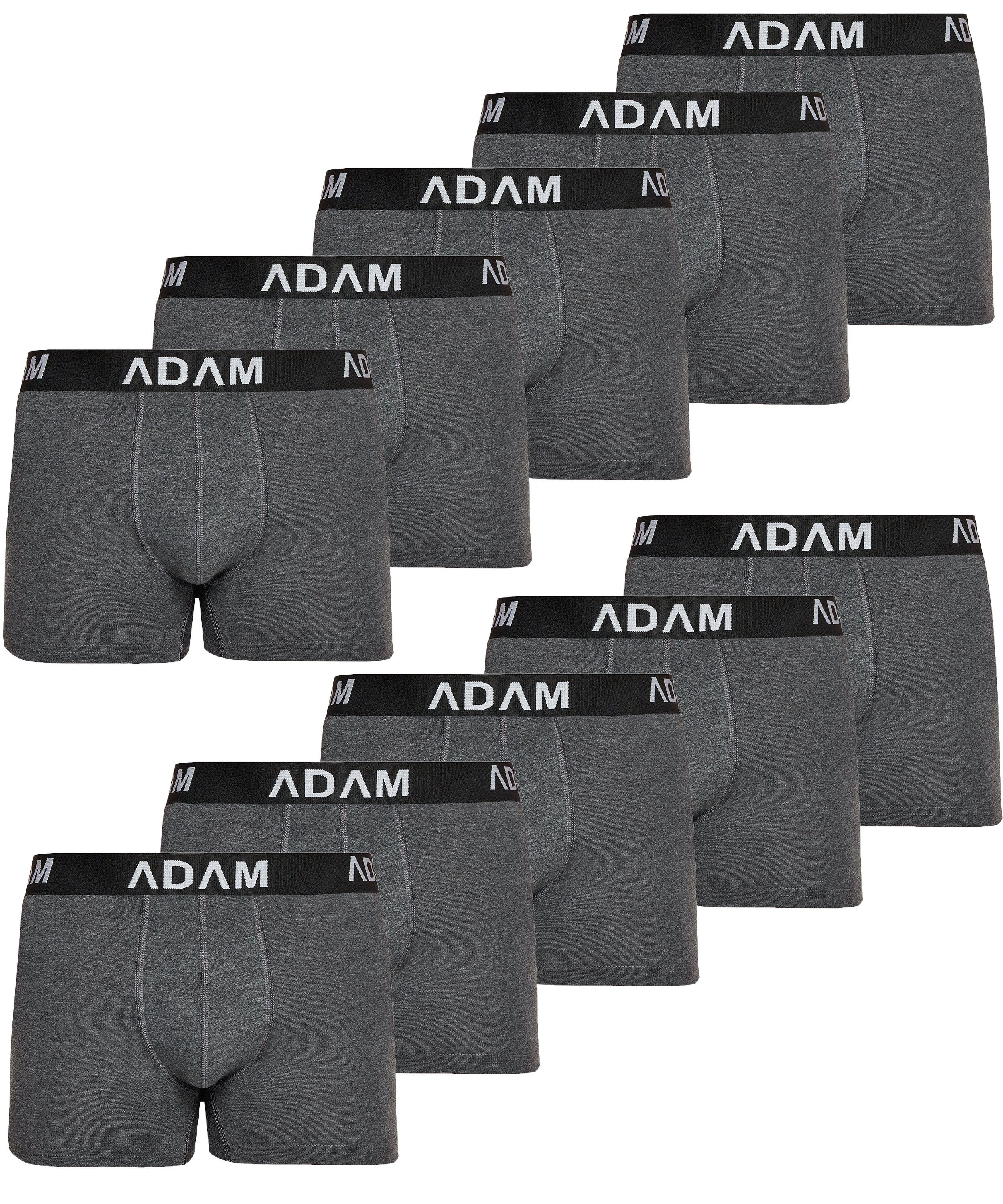 ADAM JEANS Boxershorts Boxer-1 (10-St., 6er Set, 8er Set, 10er Set, 12er Set) Boxershorts Herren Boxer Shorts Männer Unterhosen Trunks Underwear 10er Set Box-B