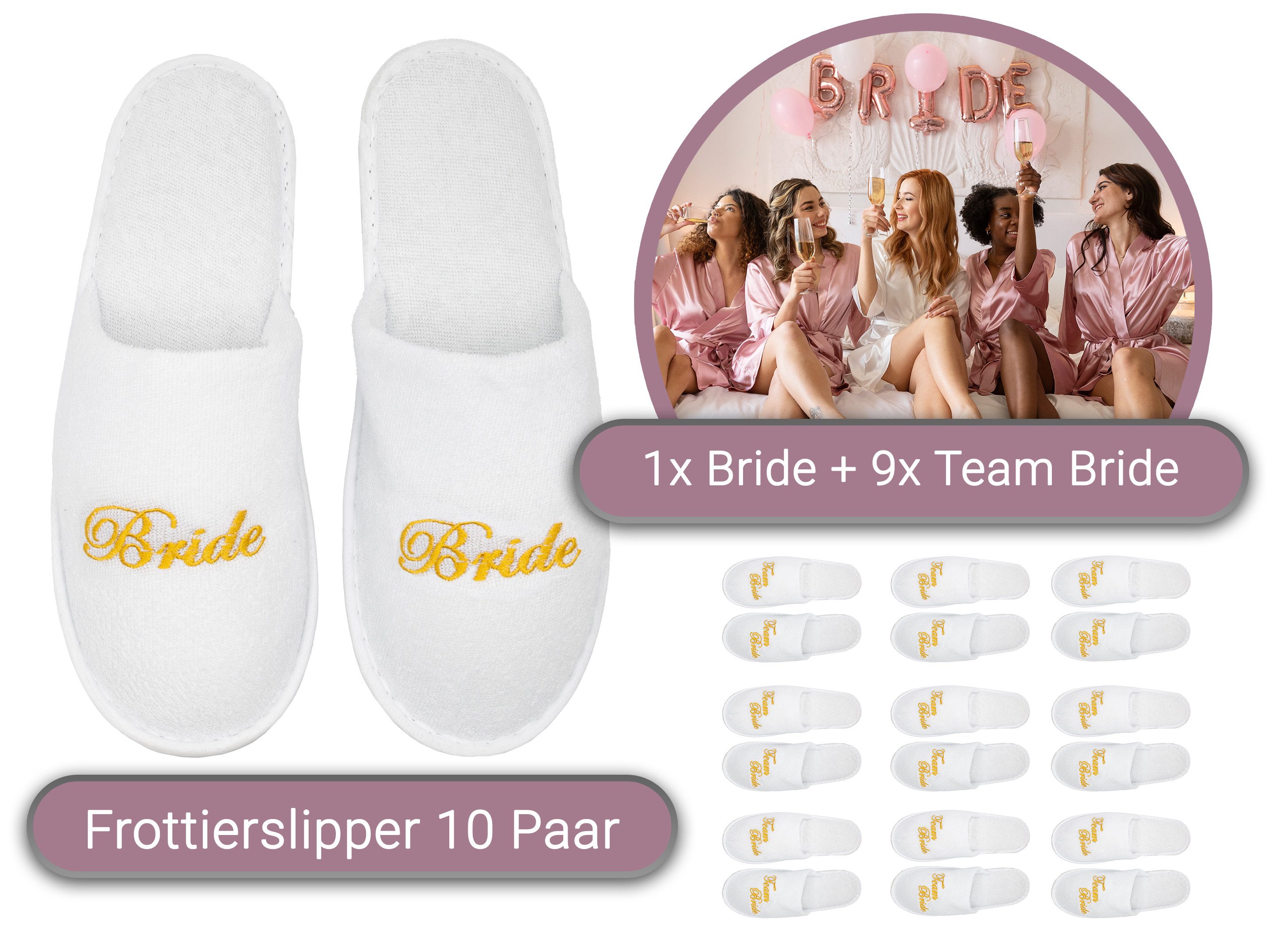 ZOLLNER Pantoffel (10-tlg) 100% Polyester