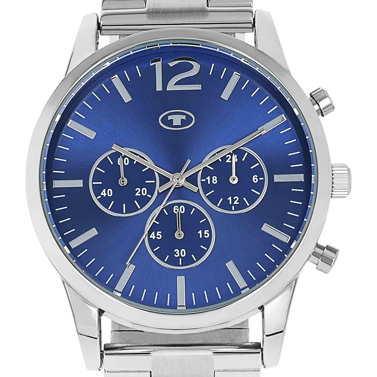 TOM TAILOR Chronograph 2100531, Quarzuhr, Armbanduhr, Herrenuhr, Edelstahlarmband, analog