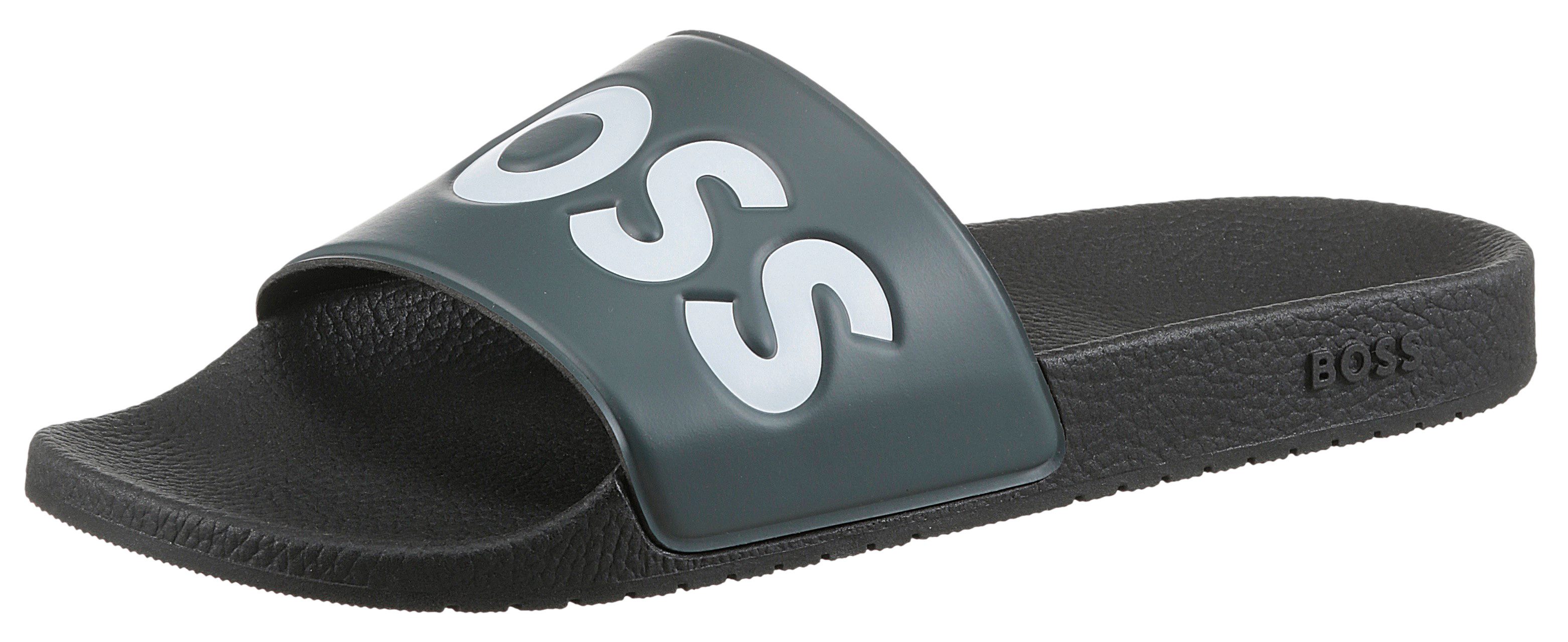 BOSS Aryeh Slid Badepantolette, Poolslides, Schlappen, günstig online kaufen