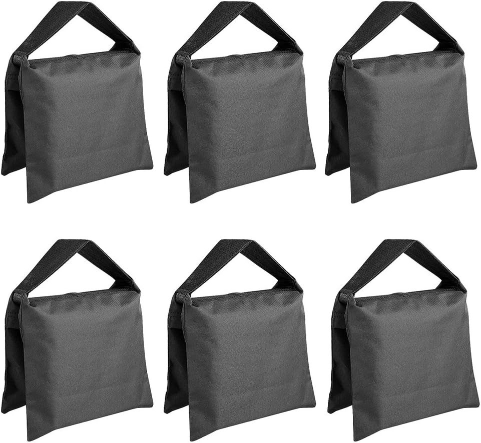 Neewer Sandsack 6er Pack Schwarz, Gegengewicht für Lichtstative/Dreibeinstative