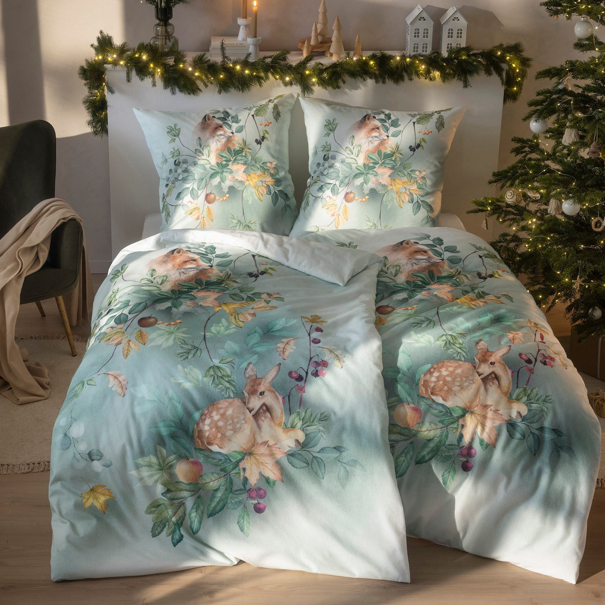 Estella Bettwäsche Bettwäsche "Ferdinand", Biber, Kuschelflanell günstig online kaufen
