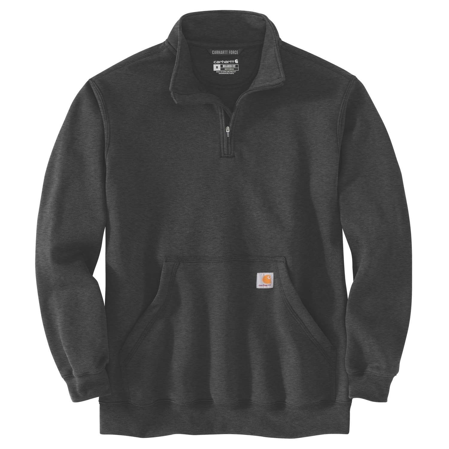 Carhartt Troyer Quarter-Zip Sweatshirt 105294 (1-tlg) carbon heather