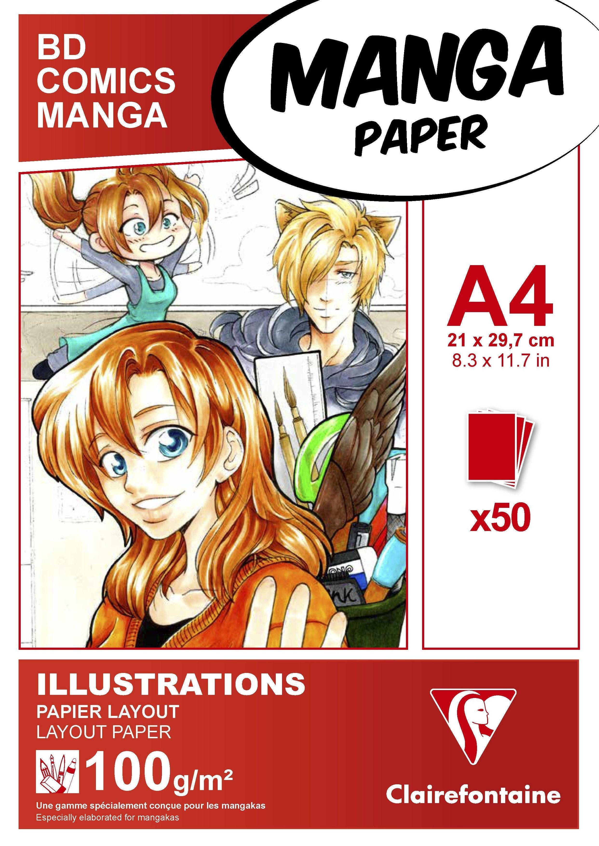 Quo Vadis Notizbuch Layoutblock für Mangas und Comics A4 50 Blatt 100g