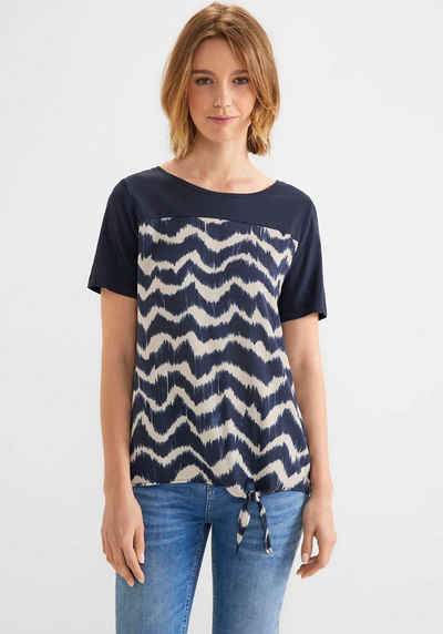 STREET ONE Print-Shirt im angesagten Zick Zack Print